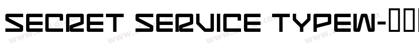 SECRET SERVICE TYPEW字体转换